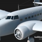Lockheed Model 14 Super Electra, lockheed hudson, render, 3D, graphics, graphic, Mac Pro